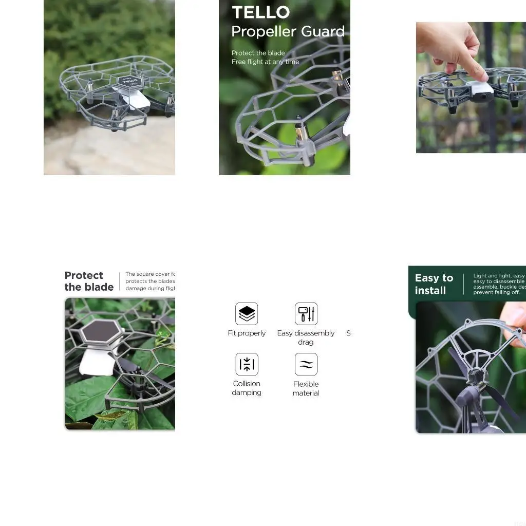 193A Fully Enclosed Propeller Blade Protections Cage for Tello Guard