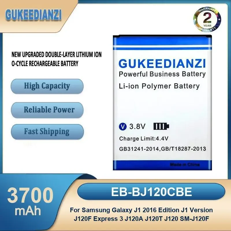 

EB-BJ120CBE Аккумулятор для мобильного телефона Samsung Galaxy J1 2016 Edition J1 Версия J120F Express 3 J120A J120T J120 SM-J120F