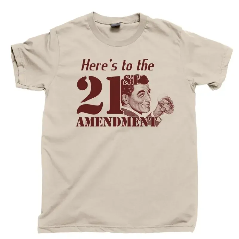 21st AMENDMENT T shirt Prohibition Scotch Whisky Beer Speakeasy Bar