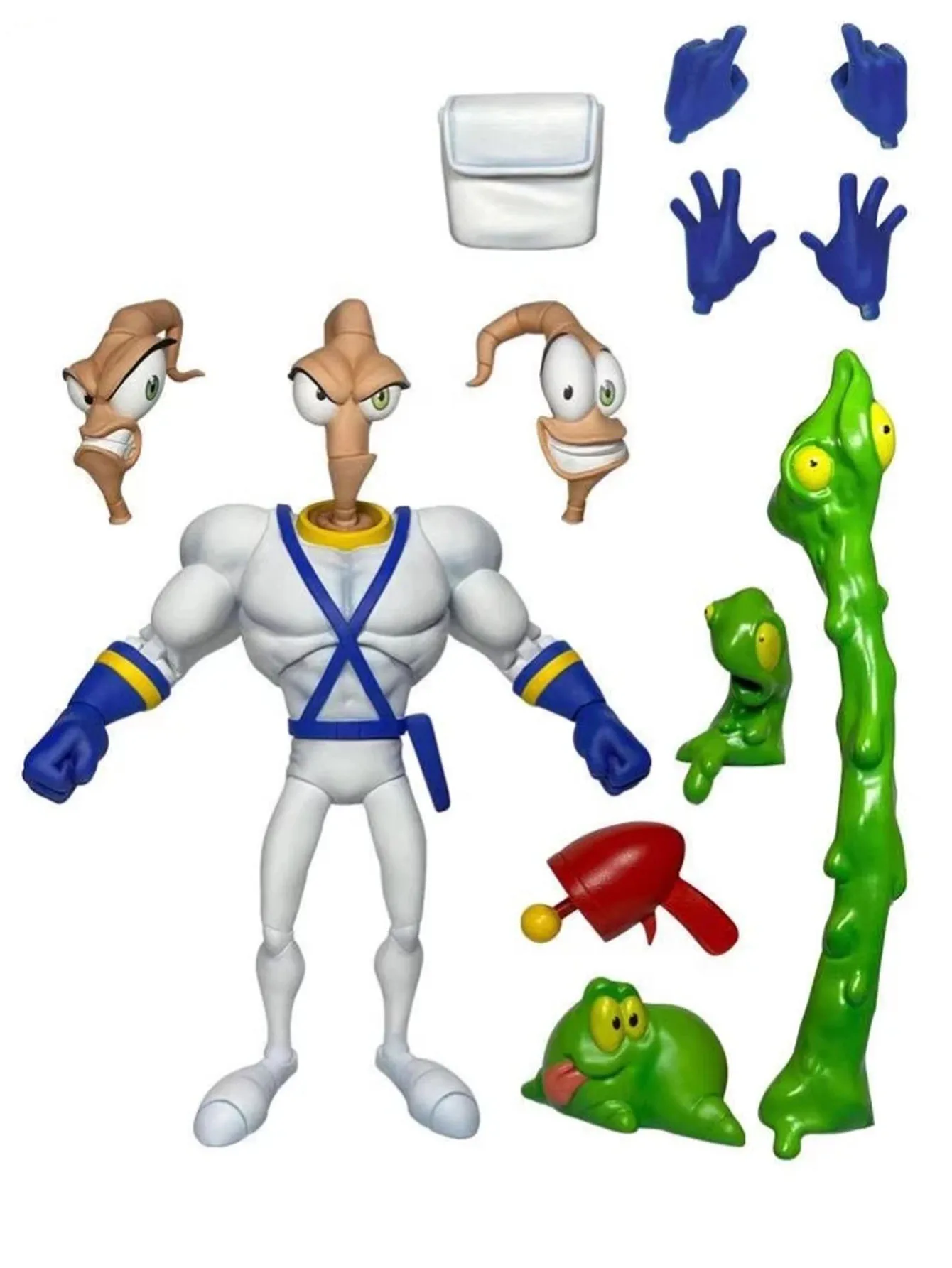 Pdna Earthworm Jim 1/12 Action Figure Psy Crow Bob The Killer Anime Figure Joint Movable Models Collectible Toys Ornament Gifts