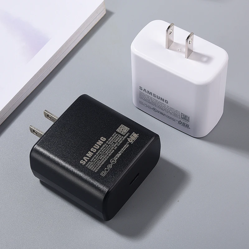 سامسونج USB C شاحن 45 واط شحن سريع للغاية شاحن الطاقة الاتحاد الأوروبي الولايات المتحدة محول EP-TA845 ل غالاكسي S23 S22 S21 S20 زائد FE ZFold 5 4