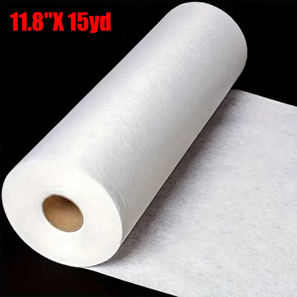 1 Roll, 11.8inch * 15 Yards, Non-Woven Fusible Interlining, Iron-On Type, Sewing Supplies, Light to Medium Weight, Garment Interlining, DIY Crafts, Clothing, Bags, Home Decoration.