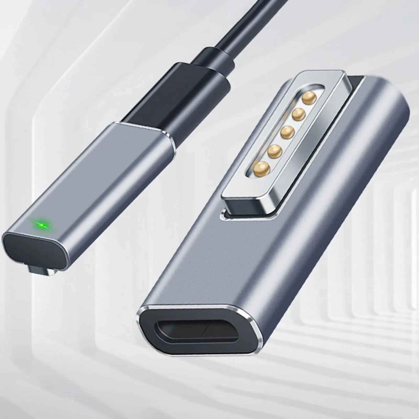 充電インジケーター付きポータブル-usb-c-pd-アダプター-type-c-to-magsaf2-高速充電コネクター-macbook-air-pro-用