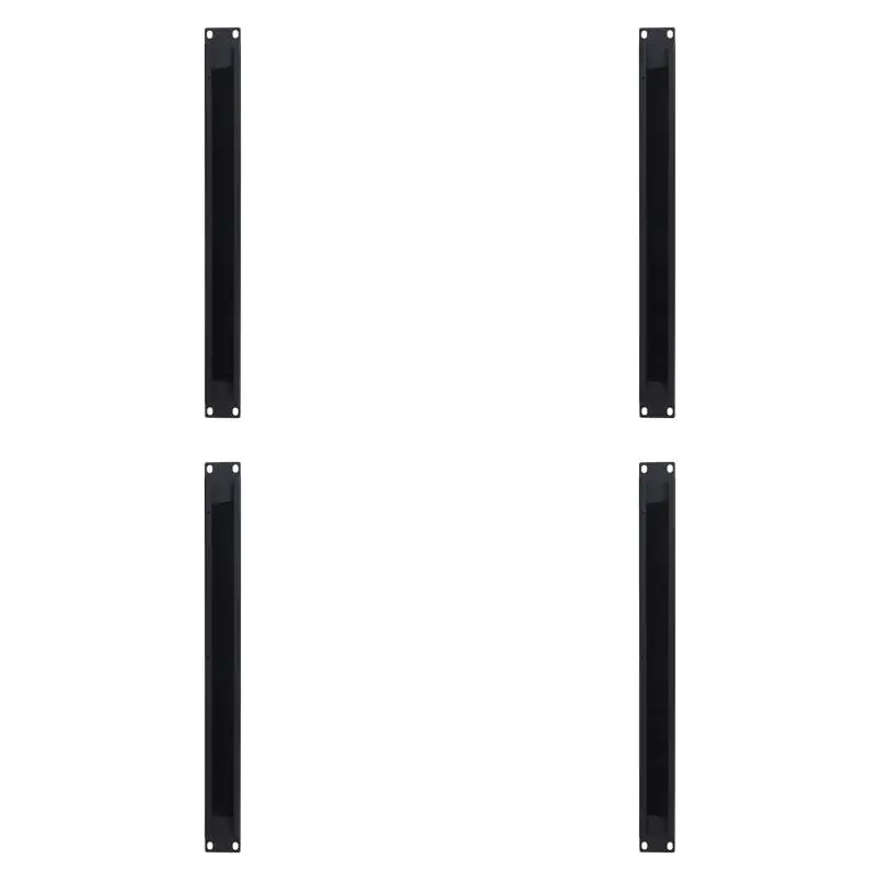 4pack X((1Pcs 1U 19Inch RACK MOUNT Blanking Plate Rack Mounting Blank Network Brush Panel Server Cabinet Cable Management)