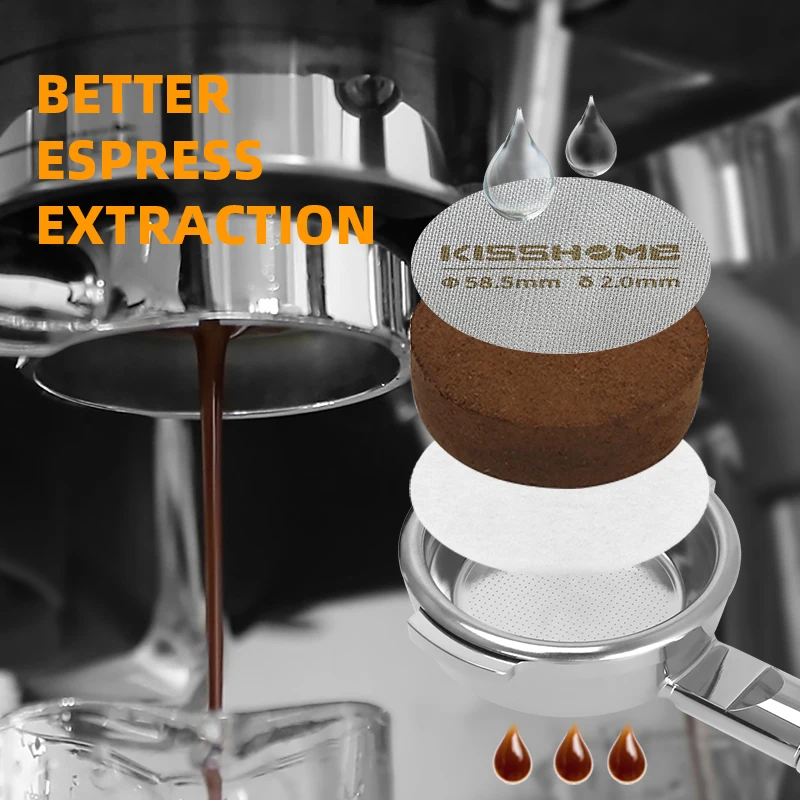 Coffee Puck Screen 51mm 53.5mm 58.5mm For Breville Sage Delonghi Reusable Filter Espresso Machine Tool Barista Maker Accessories