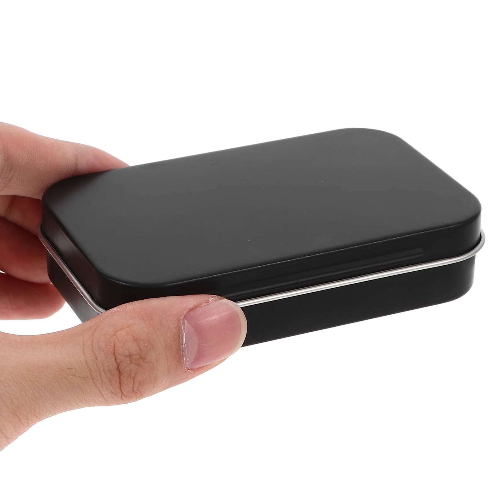 

Classic Hinged Tin Box Small Metal Tins with Lid Portable Lightweight Organizer for Jewelry Keepsakes Supplies