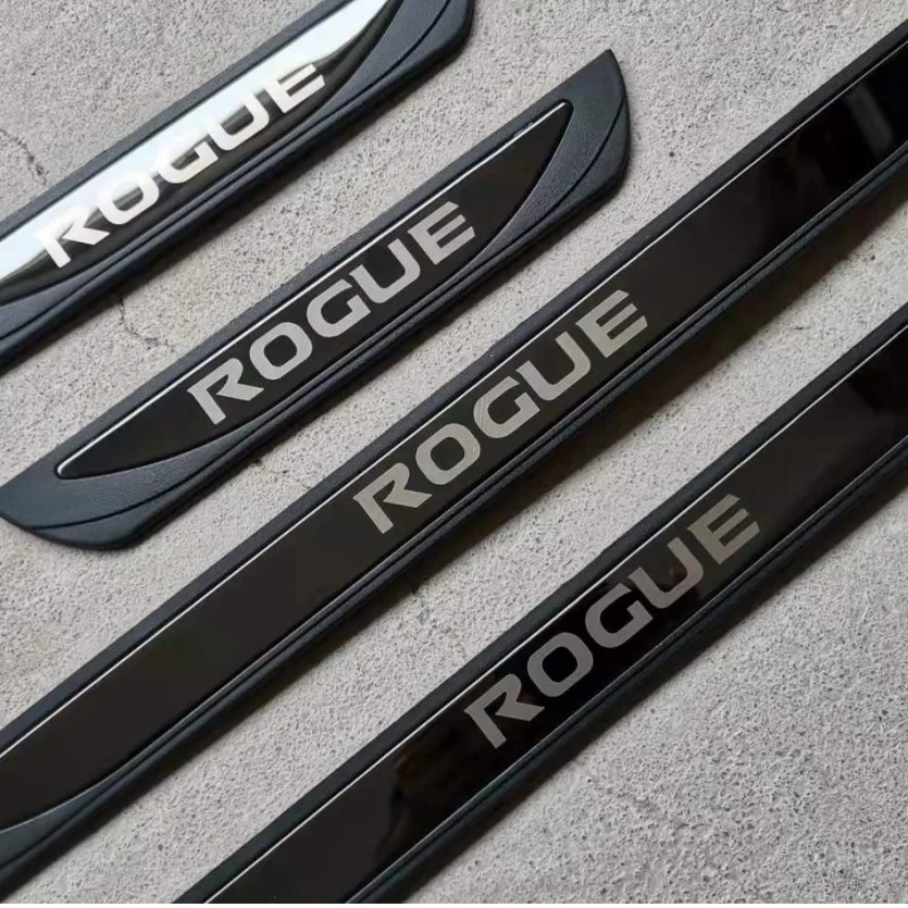 For Nissan Rogue 2013-14-2017-2019-2020-21-2022 Door Sill Scuff Plate Cover Trim Threshold Pedal Styling Protect car assecories