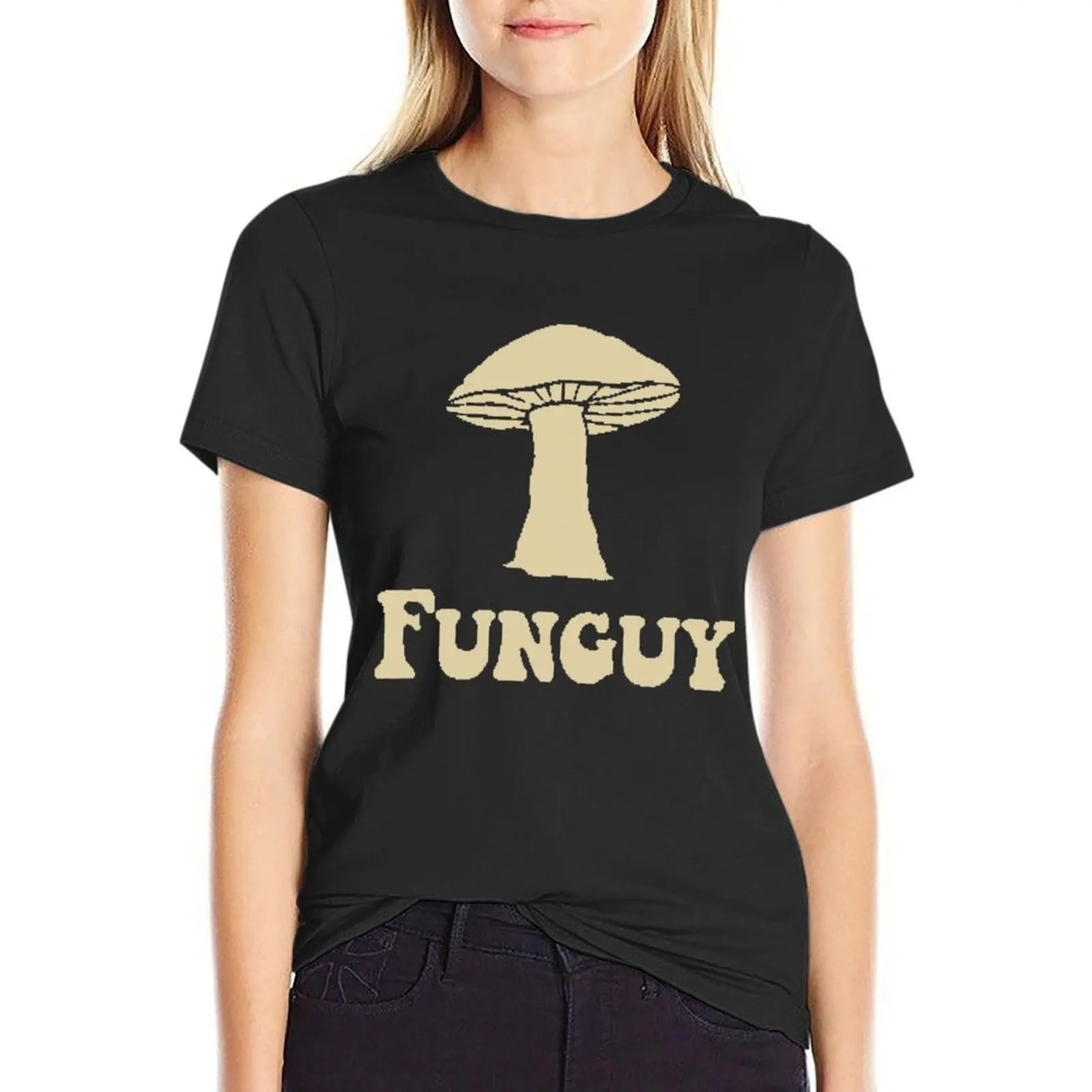 

Funguy T-Shirt anime clothes plain oversized sublime western t-shirt dress for Women