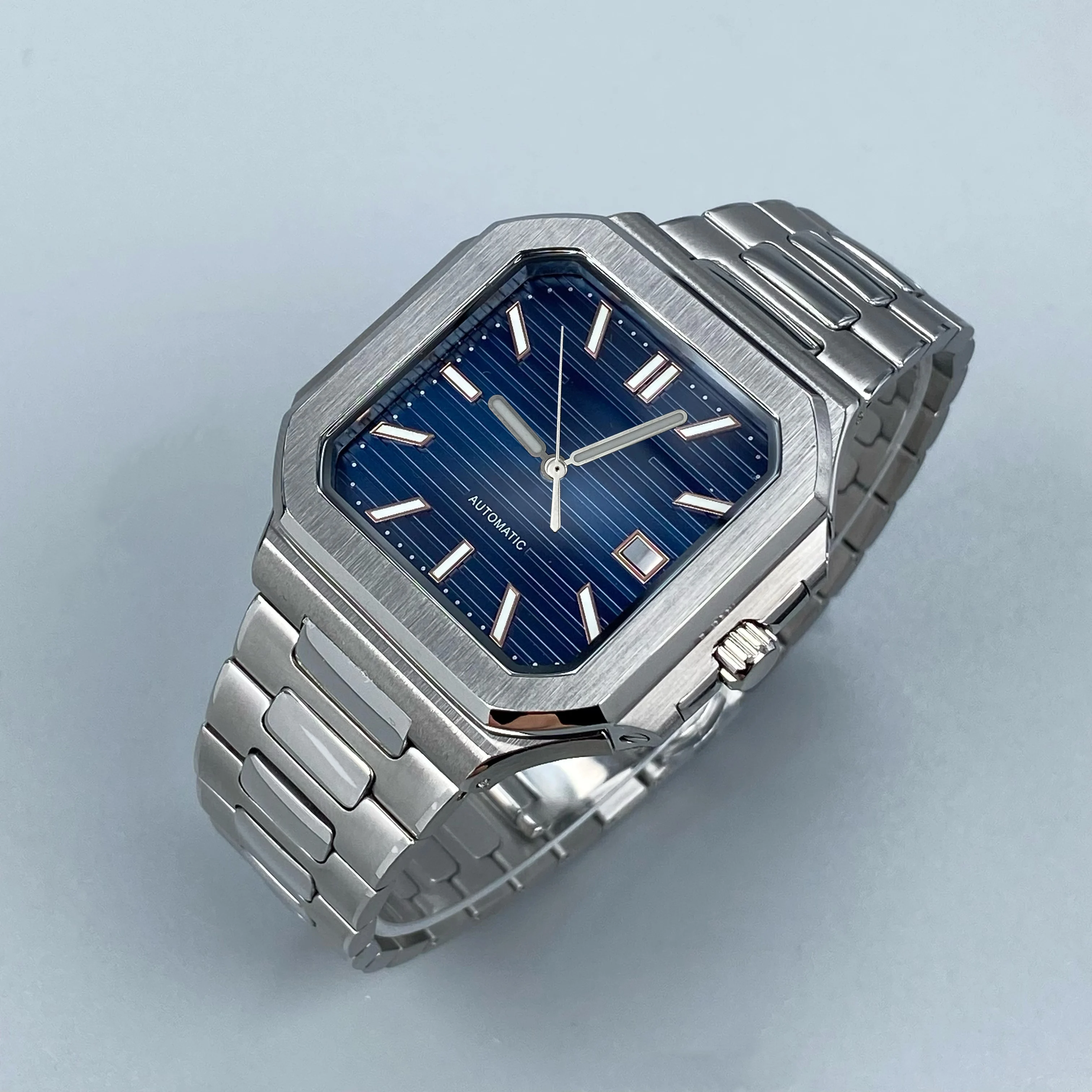 Nowa kwadratowa koperta zegarka 37,5 mm do części PP CUBITUS Zamiennik dla akcesoriów Seiko NH35/NH36 Ruchy pasują do tarczy 29,5 mm