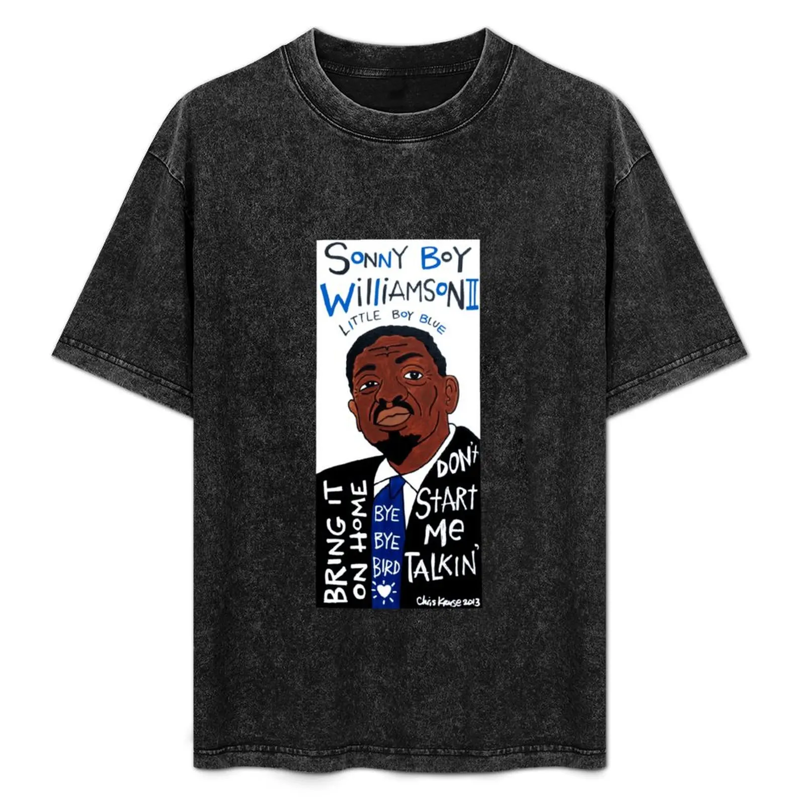 Sonny Boy Williamson II Blues Folk Art T-Shirt oversizeds graphic shirts customizeds mens plain t shirts