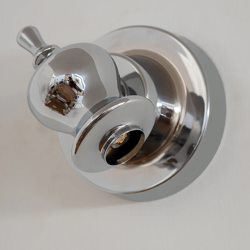 Sala de estar estilo medieval do vintage mini lâmpada de parede flor prata branco lâmpada de parede