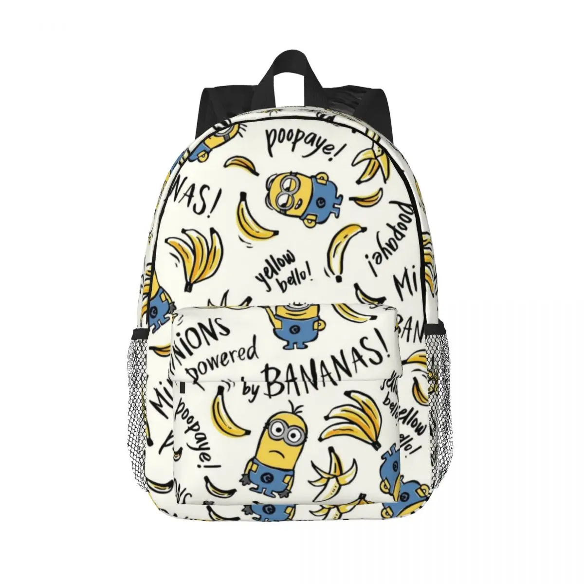 Minions 15-Inch Waterproof Backpack - Lightweight Travel Bag with Multiple Pockets for Organization