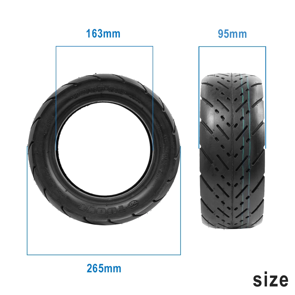 Electric Scooter Tubeless Tire CST for Dualtron Thunder ZERO 11X Kaabo Wolf Warrior Wheel 90/65-6.5 11 Inch Rubber Vacuum Tyre