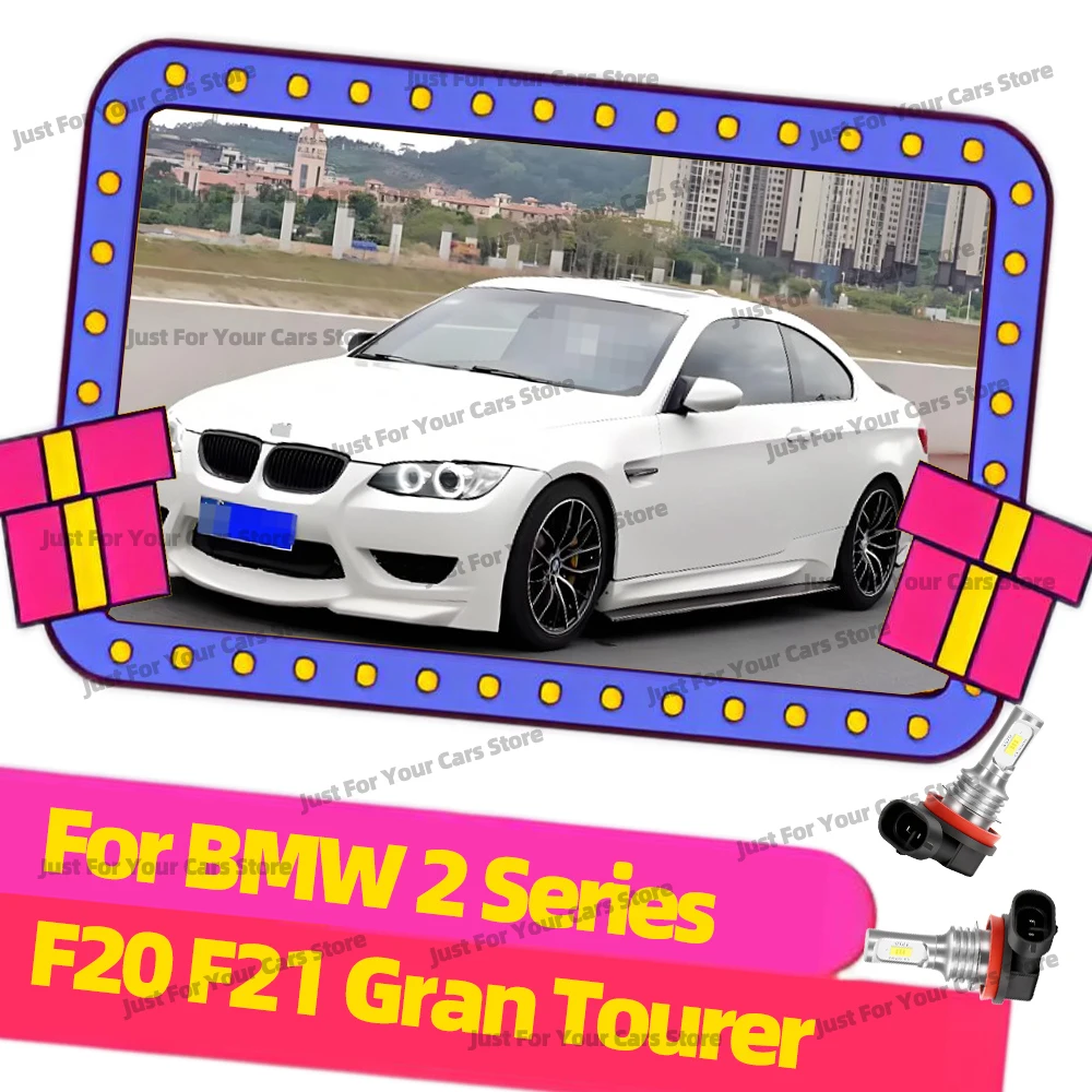 

2Pcs For BMW 1 Series F20 F21 2 Series Gran Tourer LED H8 H11 Fog Light Bulbs 6000K Wireless Driving Lamps Plug&Play