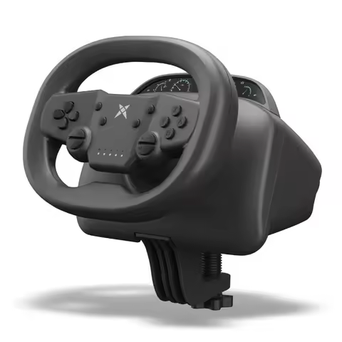 Multi-Platform Bluetooth Game Wheel - Vibration Force Feedback for Switch/PS4/Phone/Tablet, Beginner-Friendly Racing Controller