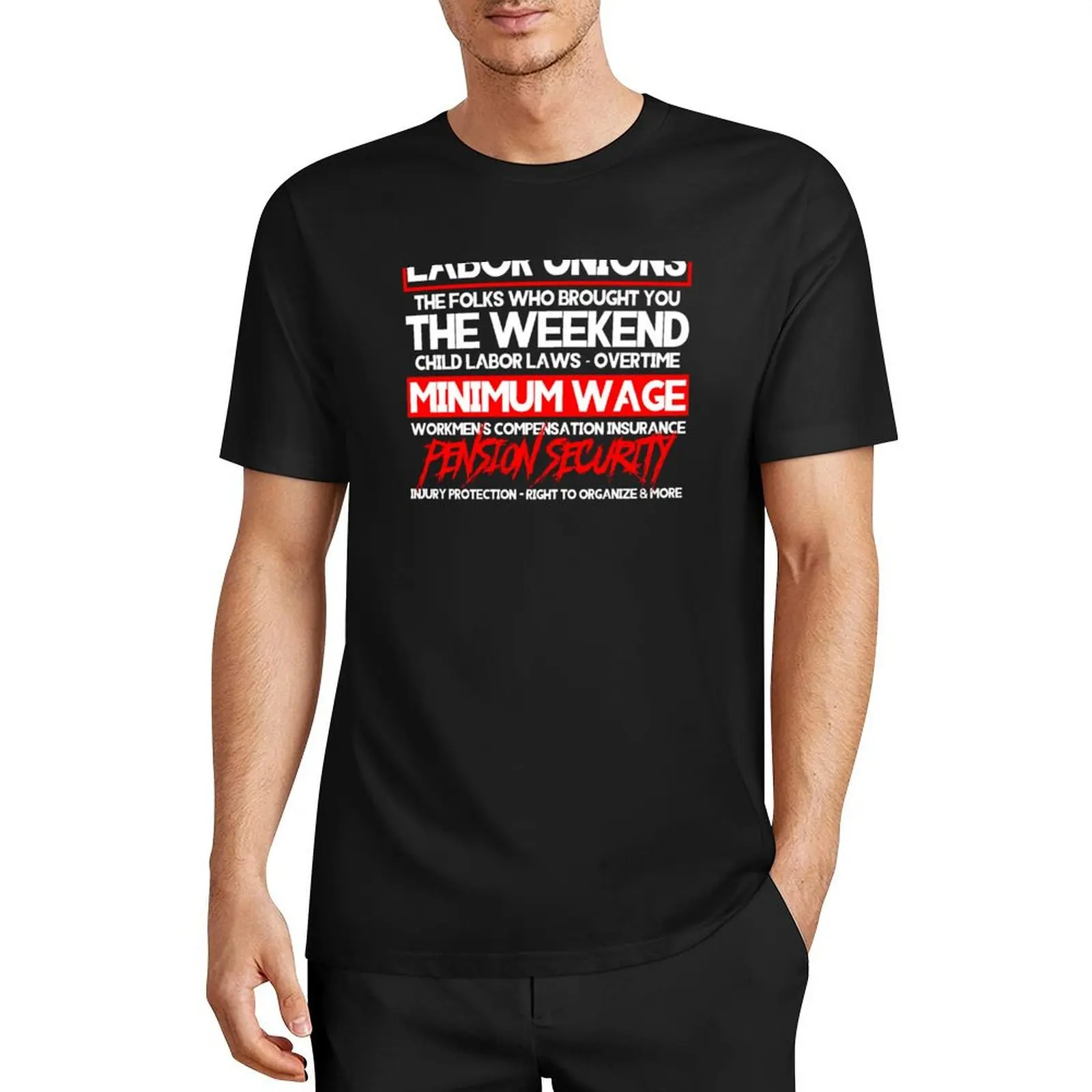 Cool Labor Unions Weekend Minimum Wage Pro Union T-Shirt plain quick-drying mens t shirts casual stylish