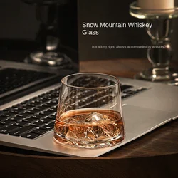 Whiskey Glass Premium Tea Cup Iceberg Bottom Glass Cup Foreign Wine Cup Beer Cup