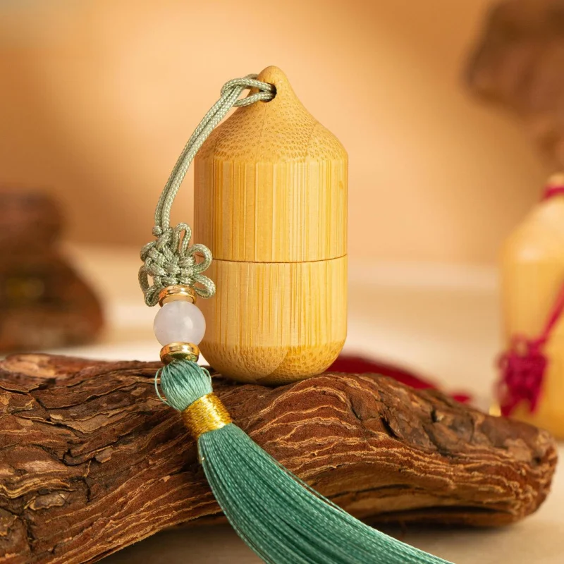 1 مل زجاجة موزع زجاجية من الخيزران للزيوت العطرية زجاجة رول-أون مقاومة للضوء لتعبئة العطور #3