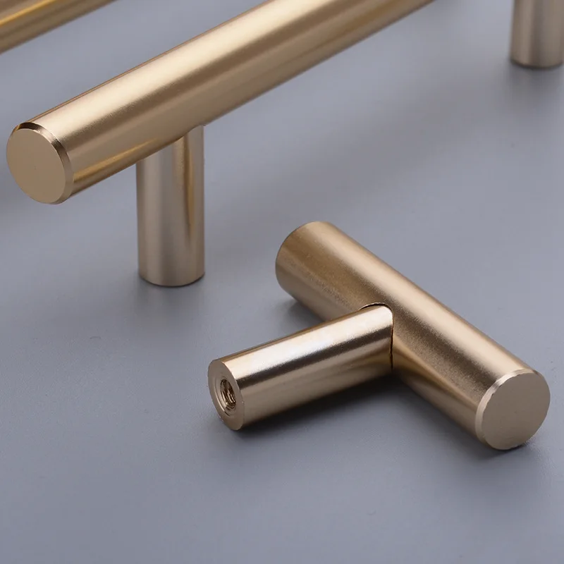 Aluminum Alloy Cabinet Door Handle American-Style Wardrobe Door Handle Bronze Drawer Single-Hole Pull Furniture Accessories