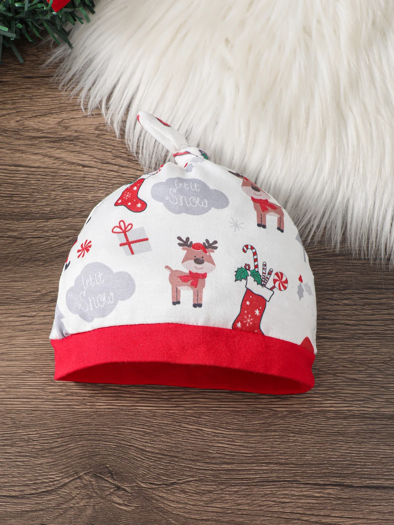 Baby Clothing Santa Claus Bow Bodysuit+Hat 2pc/Set 0-24 Month old Male Baby Christmas clothing Baby gentleman\'s clothing