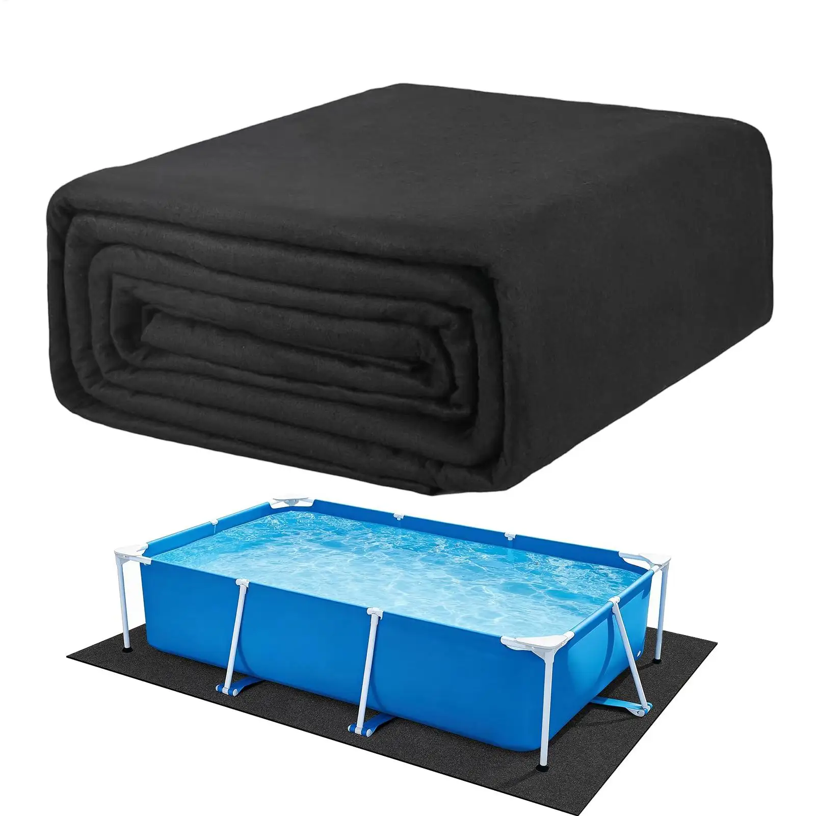 NEW Pool Ground Pad Thickened Square Heavy Duty Puncture Protection Under Pool Mat For Home Backyard Lawn Patio Resort Hotel