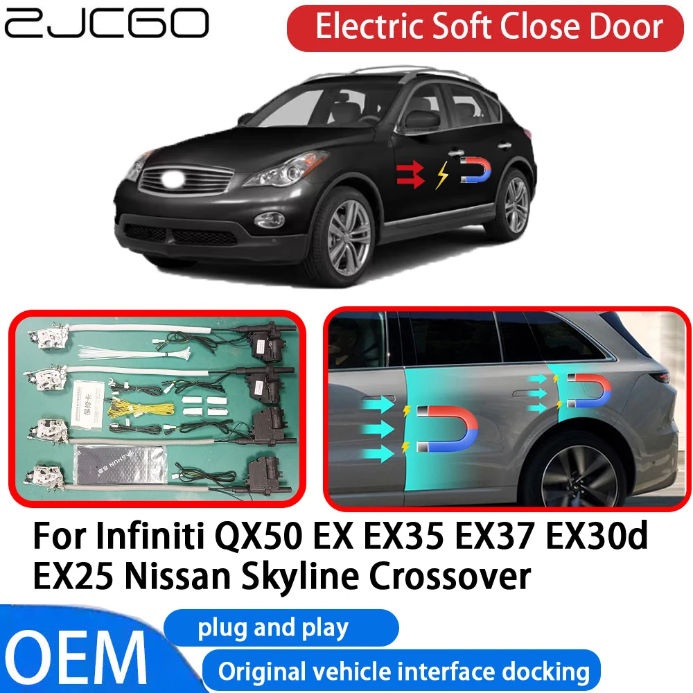 

for Infiniti QX50 EX EX35 EX37 EX30d EX25 Nissan Skyline Crossover Car Electric Soft Close Door Closer System OEM Plug and Play