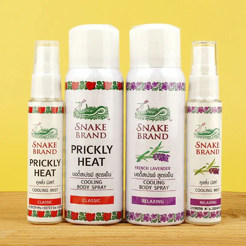 

Освежающий и успокаивающий дезодорант-спрей для тела Snake Brand с ароматом лаванды и розы для мгновенного охлаждения