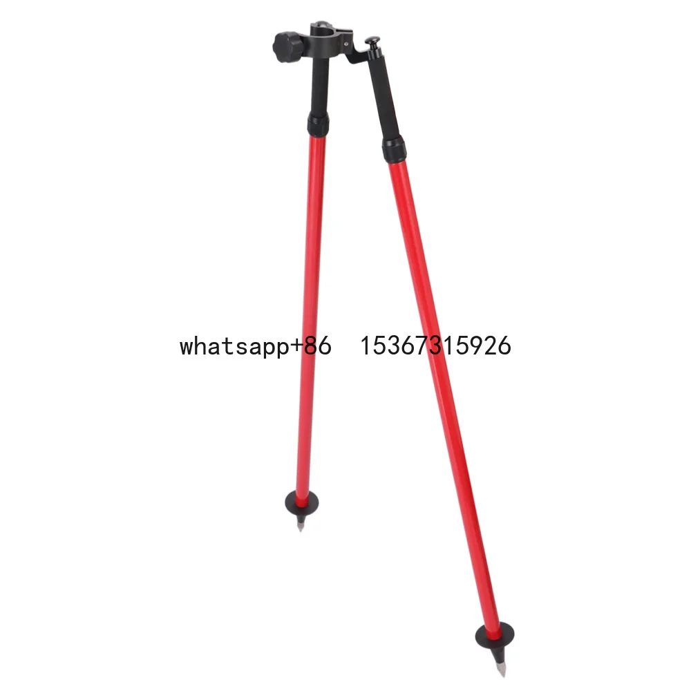 

CLS22A red Aluminum Bipod With Thumb Release Clamp For Prism Pole Leveling Rod Survey