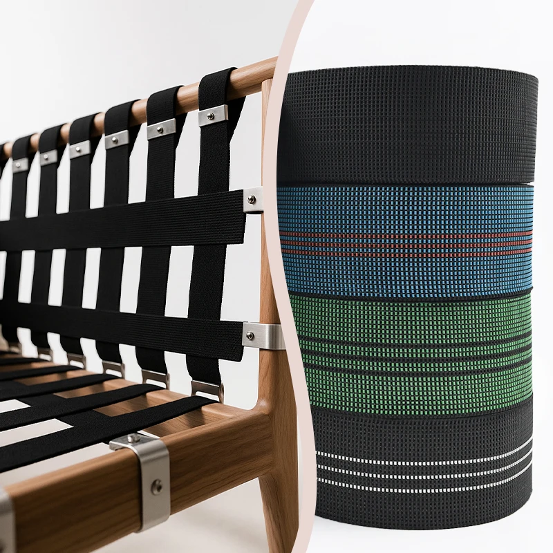 

5/10M Width Elastic Band 43/50/70mm Pants Belt Elasticity Rubber Bands Sofa Backrest Stretch Webbing Tape Sewing Bias Trimmings