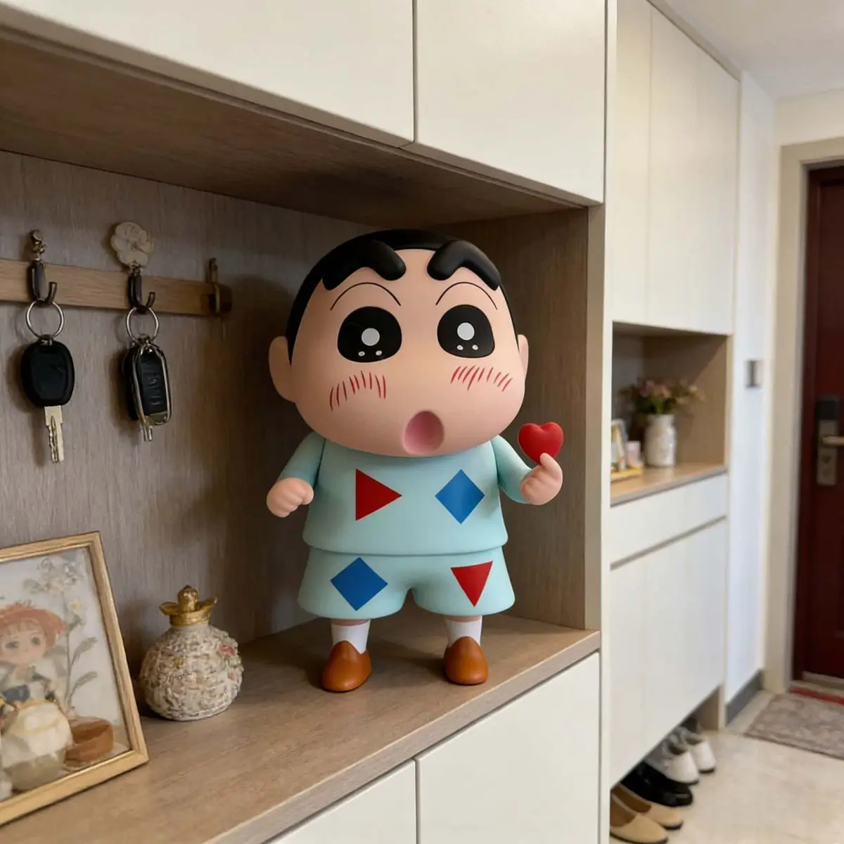 

Коллекционная виниловая фигурка Шин-чана (40 см), устойчивая к падениям, милая аниме-фигурка, подарок на день рождения для девушки, детей