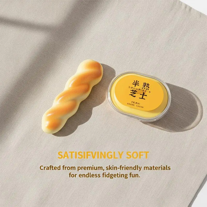 Anxiety Relief Fidget Toy 1Pcs Wet Soft Simulated Bread Twisted Dough Squeeze Toy for Autistic Kids Special Needs Therapy