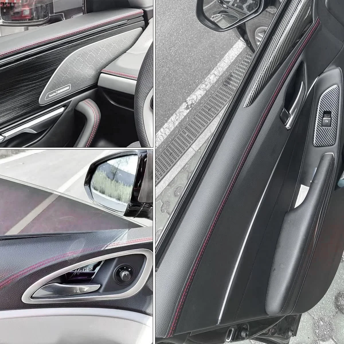 General Motors decorative strip Pu leather DIY woven decorative line strip door dashboard sticker car interior accessories