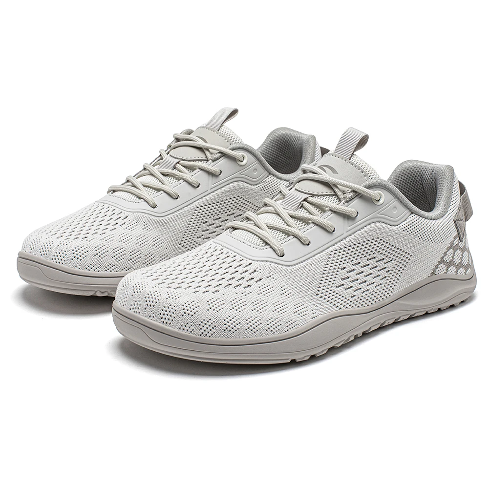 HOBIBEAR gebreide blote voeten schoenen unisex Zero Drop brede teen sneaker minimalistische ademende causale wandelschoenen