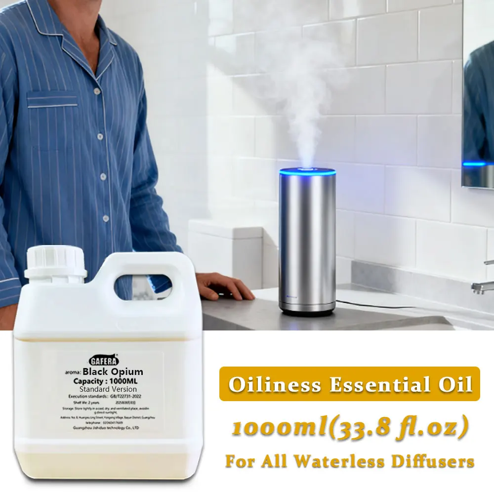 

GAFERA 1000ml(33.8 fl.oz) Black Opium/Sheraton Essential Oils - For All Waterless Diffuser, Diffuser Replenish Aromatherapy Oil