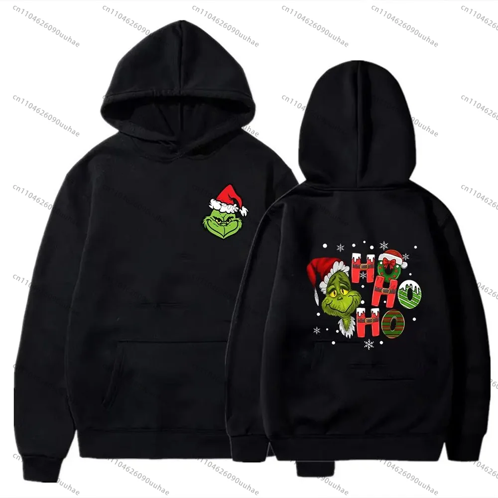 

Fashion Grentch Family Christmas Printed Hoodie Pullover Casual Hoodie Trendy Brand Couple Hoodie Sweatshirt Gift Christmas Y2K