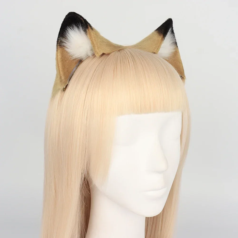 CosplayTomorrow السفينة المتقدمة الملك فينا آذان الأسد الملتوية العجائب ليونا الأسد الذيل آذان الوحش مشبك شعر تأثيري #3