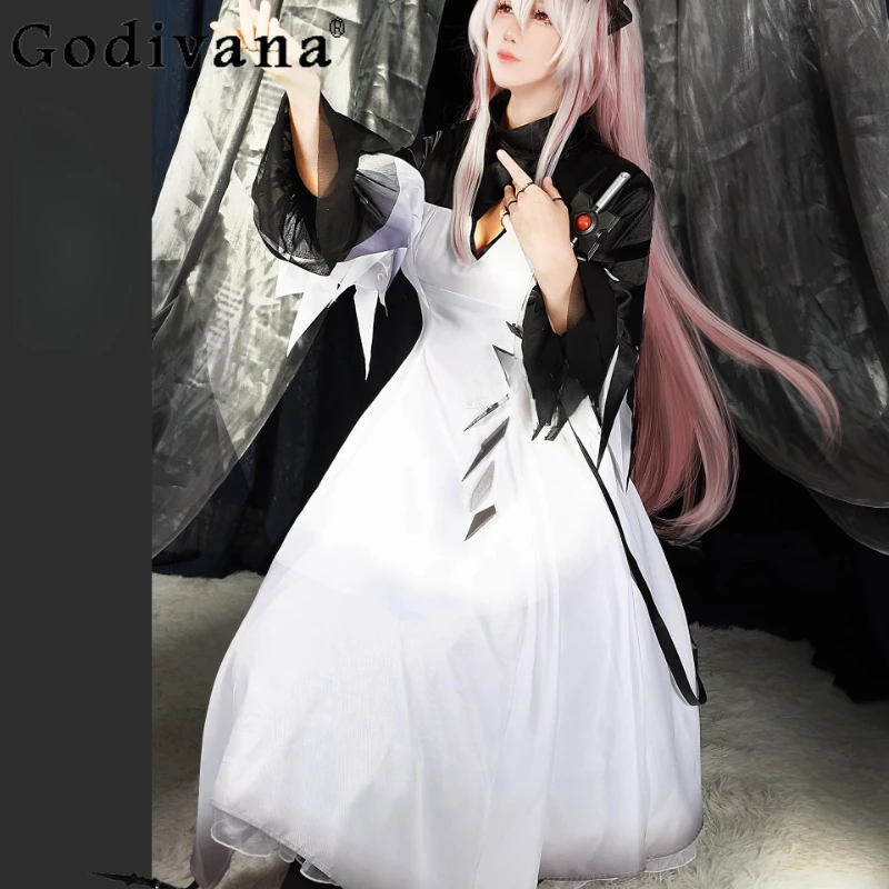 여성 코스프레 의상 Cos 드레스 할로윈 역할 게임 애니메이션 파티 드레스 여성 소품 유니폼 의류 드레스 세트