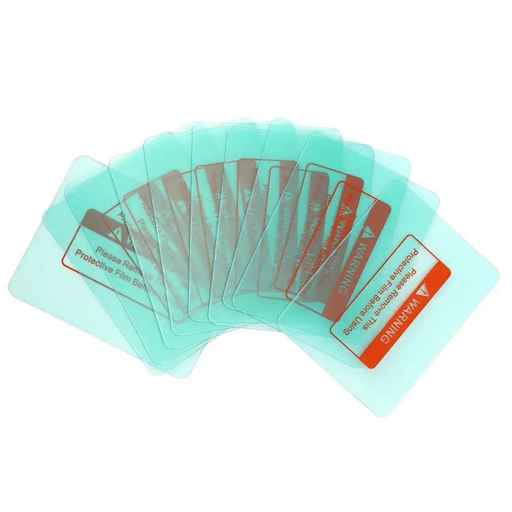 

10 шт. для автоматически затемняющей линзы для сварочного шлема 116x90x1 мм, поликарбонатная защитная пленка