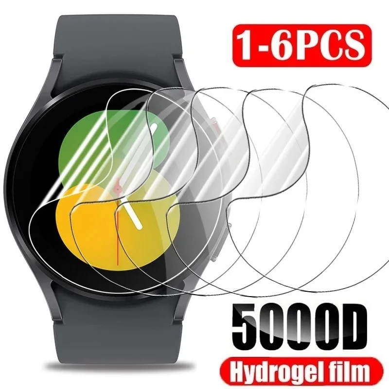 

Screen Protector Compatible for Samsung Galaxy Watch 6 5 4 44MM/40MM Watch 6/4 Classic 47MM/43MM/46MM/42MM Film Foil Hydrogel