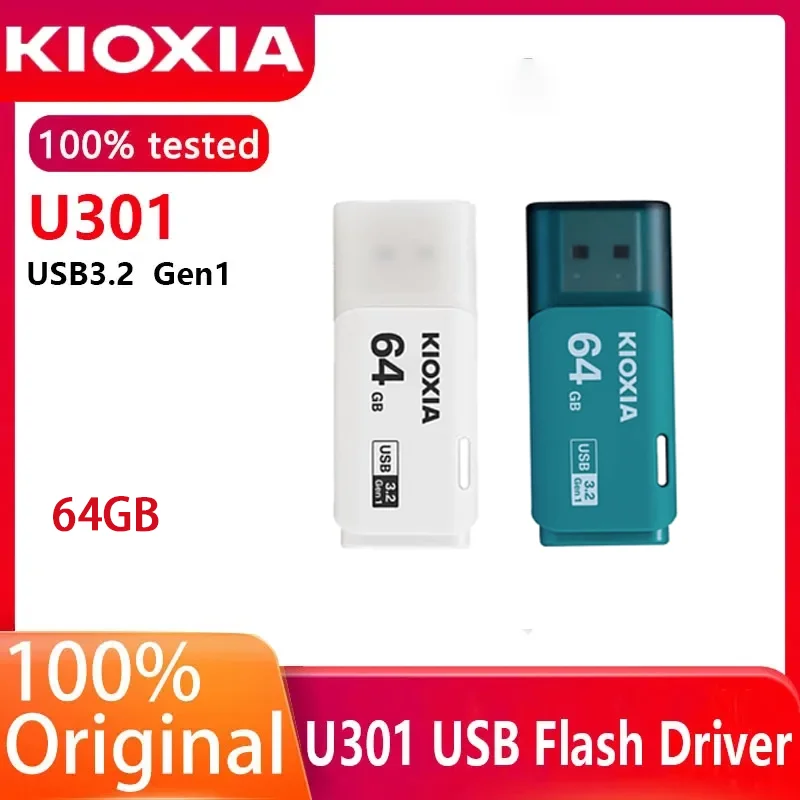 Kioxia USB Trans memory Flash-Laufwerke weiß/blau 64GB Pen drivers U-Pan