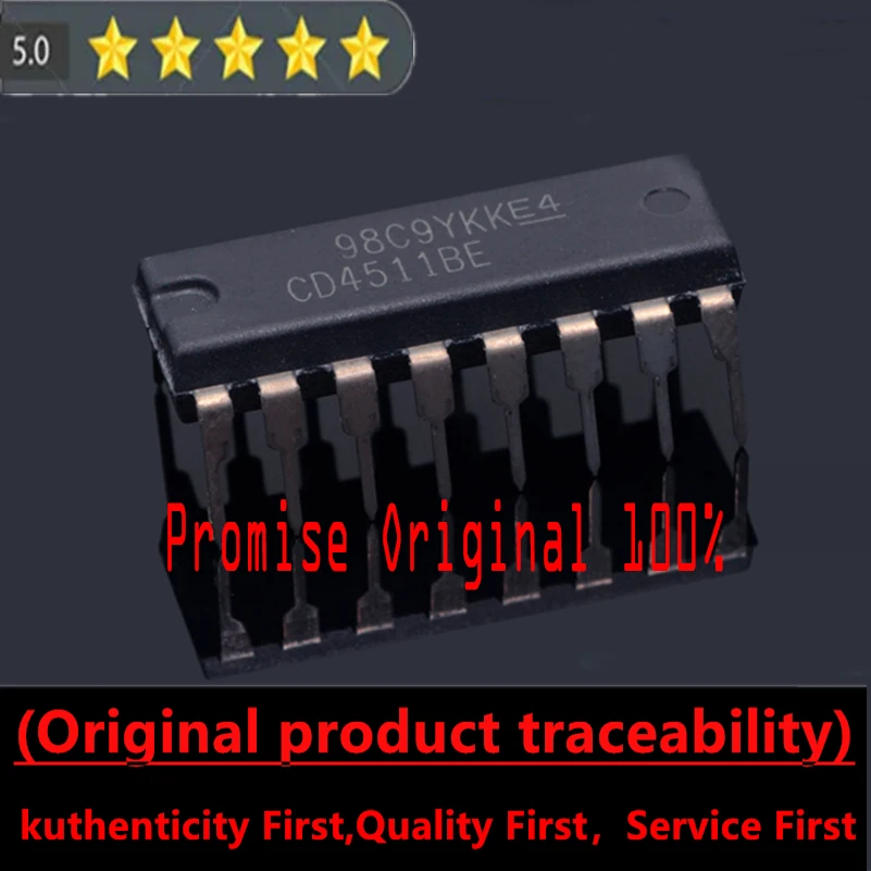 

Promise to Original 100% Direct Insert CD4511BE DIP-16 4000 Series CMOS Logic Device Chip