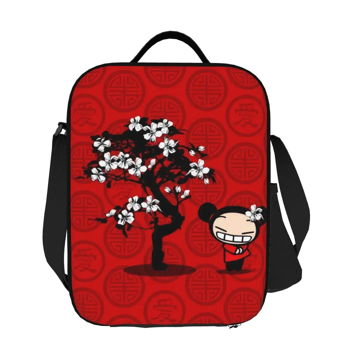

Custom Animation Pucca Thermal Insulated Lunch Bag Women Cartoon Anime Tv Resuable Lunch Tote for Multifunction Bento Food Box