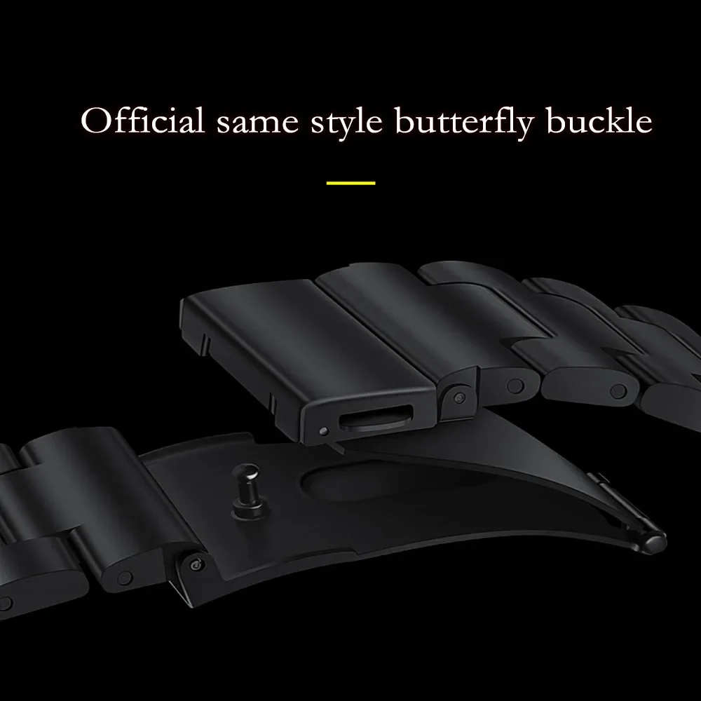 22mm Titanium Metal Strap For Huawei Watch 5/GT6-5 Pro Light Stainless Steel Wristband For Samsung Watch3/S3/Amazfit GTR/Stratos