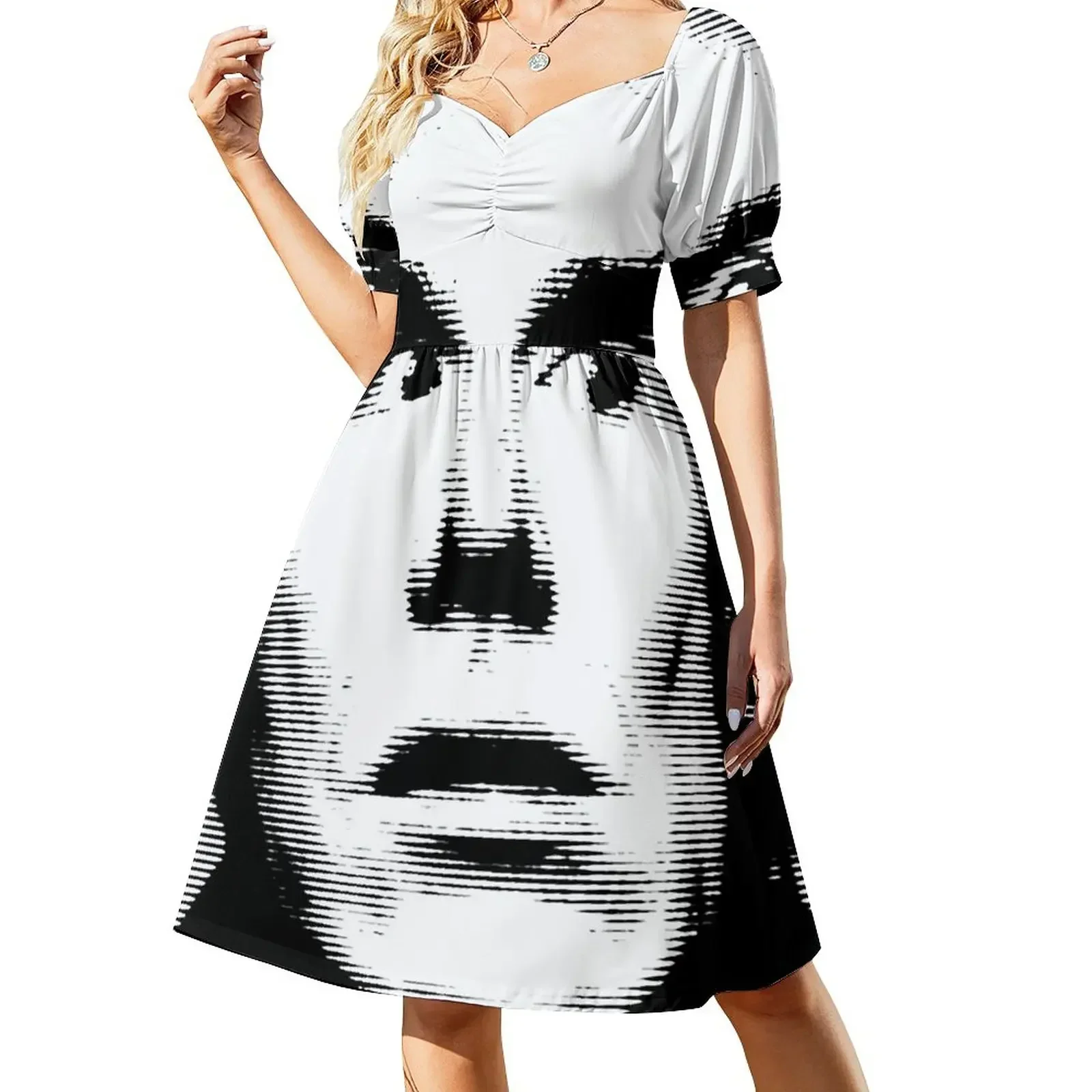 

Andy Warhol Short-Sleeved Dress purple dress women clothes luxury dress luxury women's party evening prom
