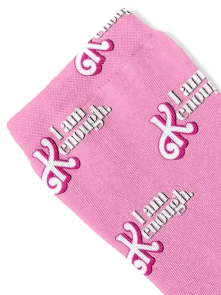 I am Kenough (Pink Shadow) Socks colored cotton Socks Women's Men's