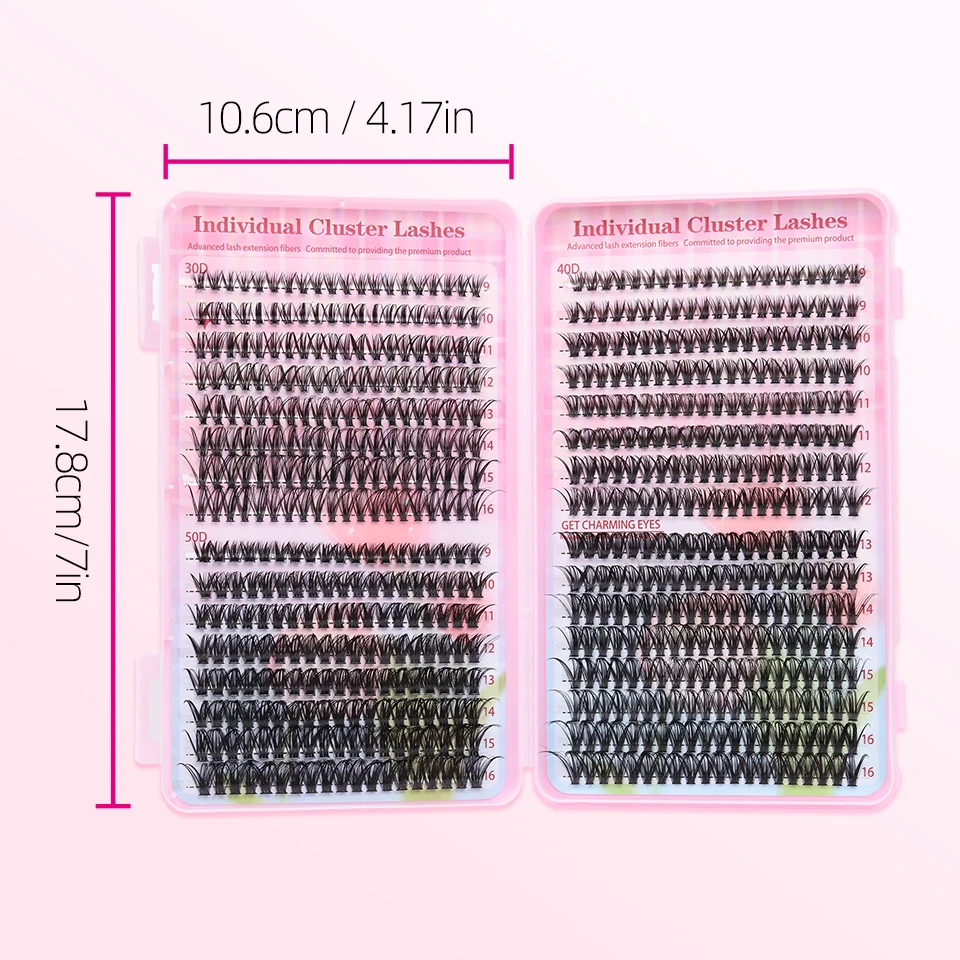 640 Fans Clusters Diy Wimpers Extensions Premade Volume 30d 40d 50d Clusters Wimpers Zachte Natuurlijke Wimpers Make-Up Cils