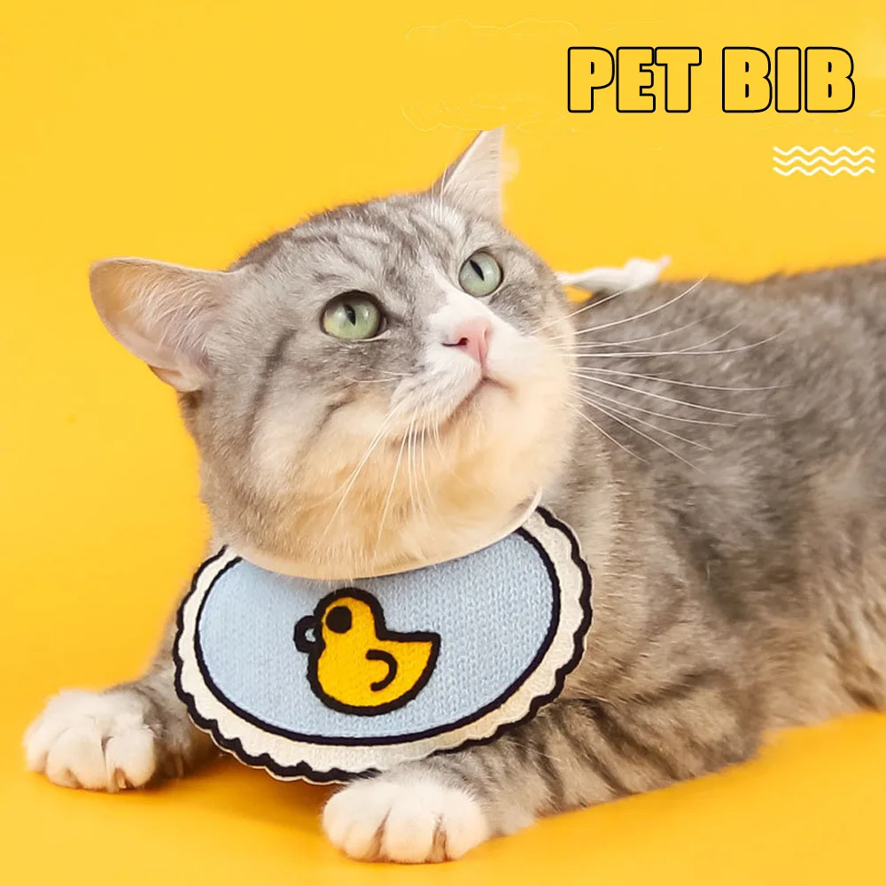 

Dog Bandana Lovely Cartoon Yellow Duck Pet Saliva Towel Cat Puppy Scarf Bib Dogs Collar Pets Accessories