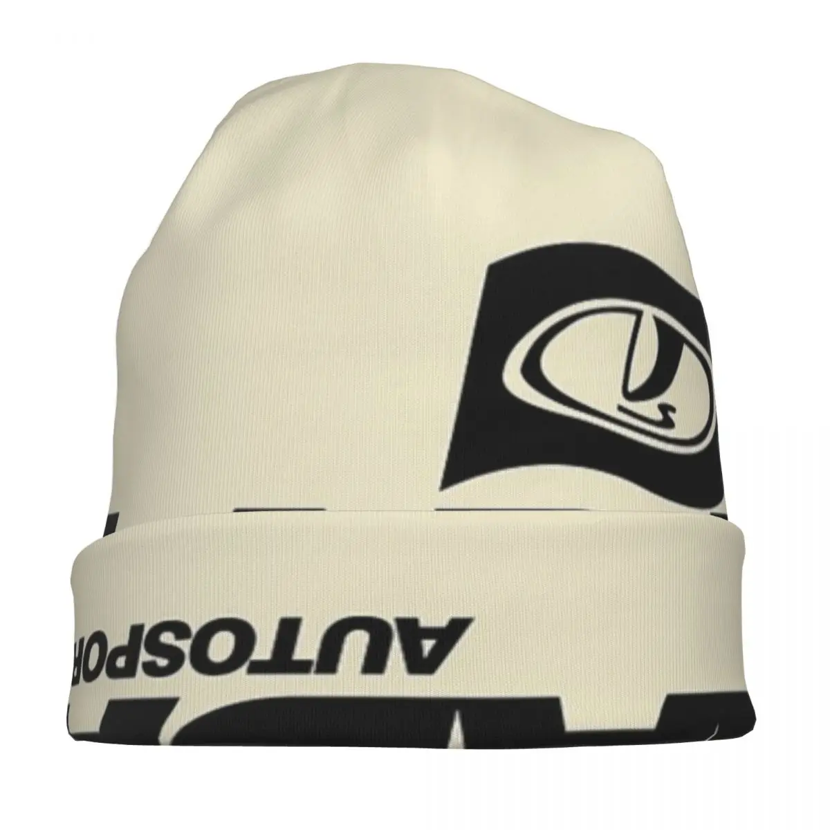 Lada Autosport With Flag Logo (black) Warm Knitted Cap Hip Hop Bonnet Hat Autumn Winter Outdoor Beanies Hats for Men Women Adult