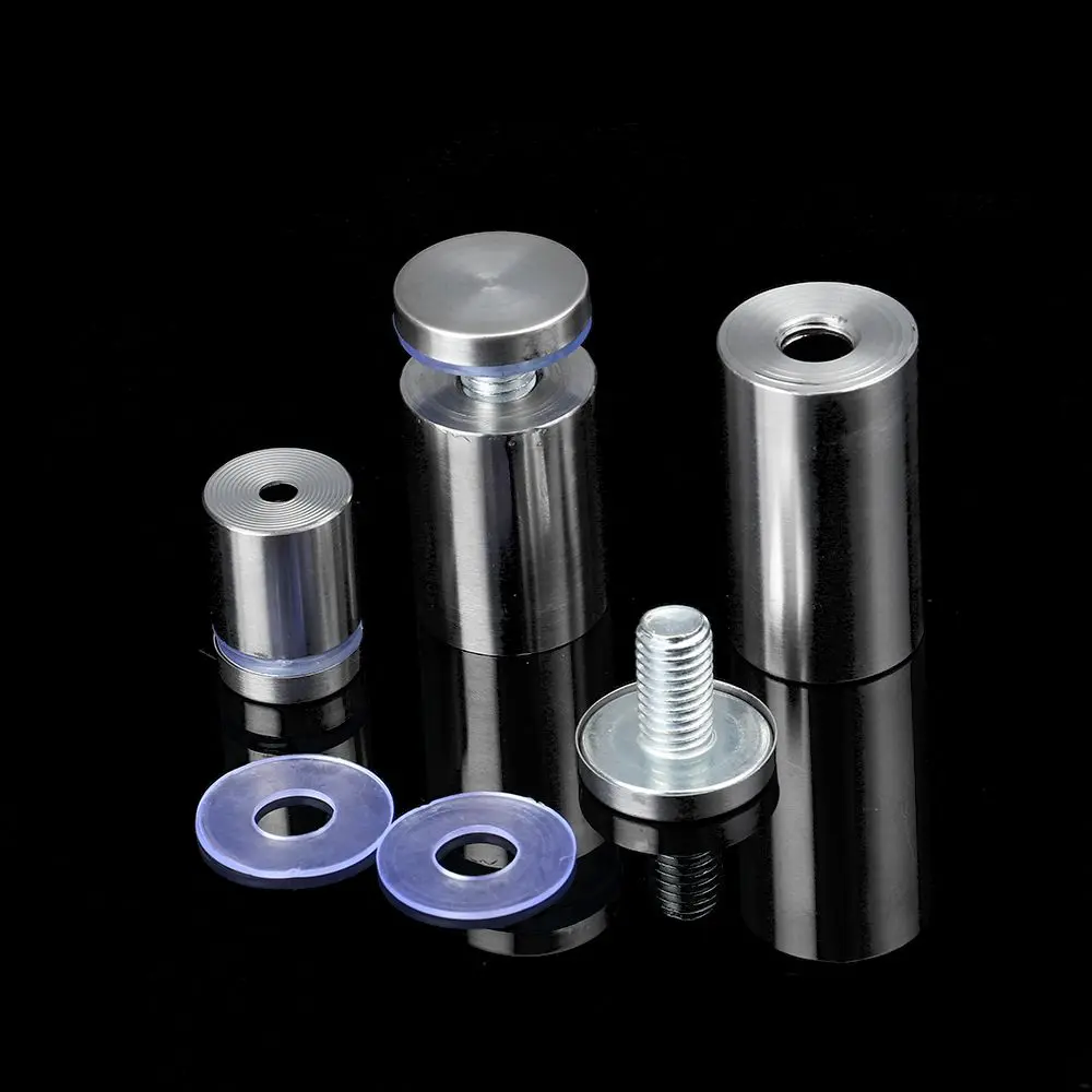 4/6/10Pcs Advertising Signboard Fixed Screw Glass Acrylic Advertisement Standoffs Stainless Steel Nails Durable Spacer Holder