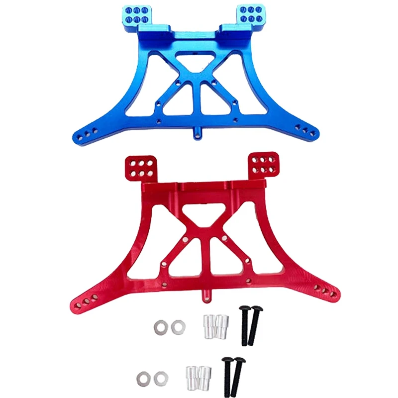 Aluminum Rear Shock Mount Replacement For Traxxas Slash 2WD 2 Pack Red+Blue 122X70mm